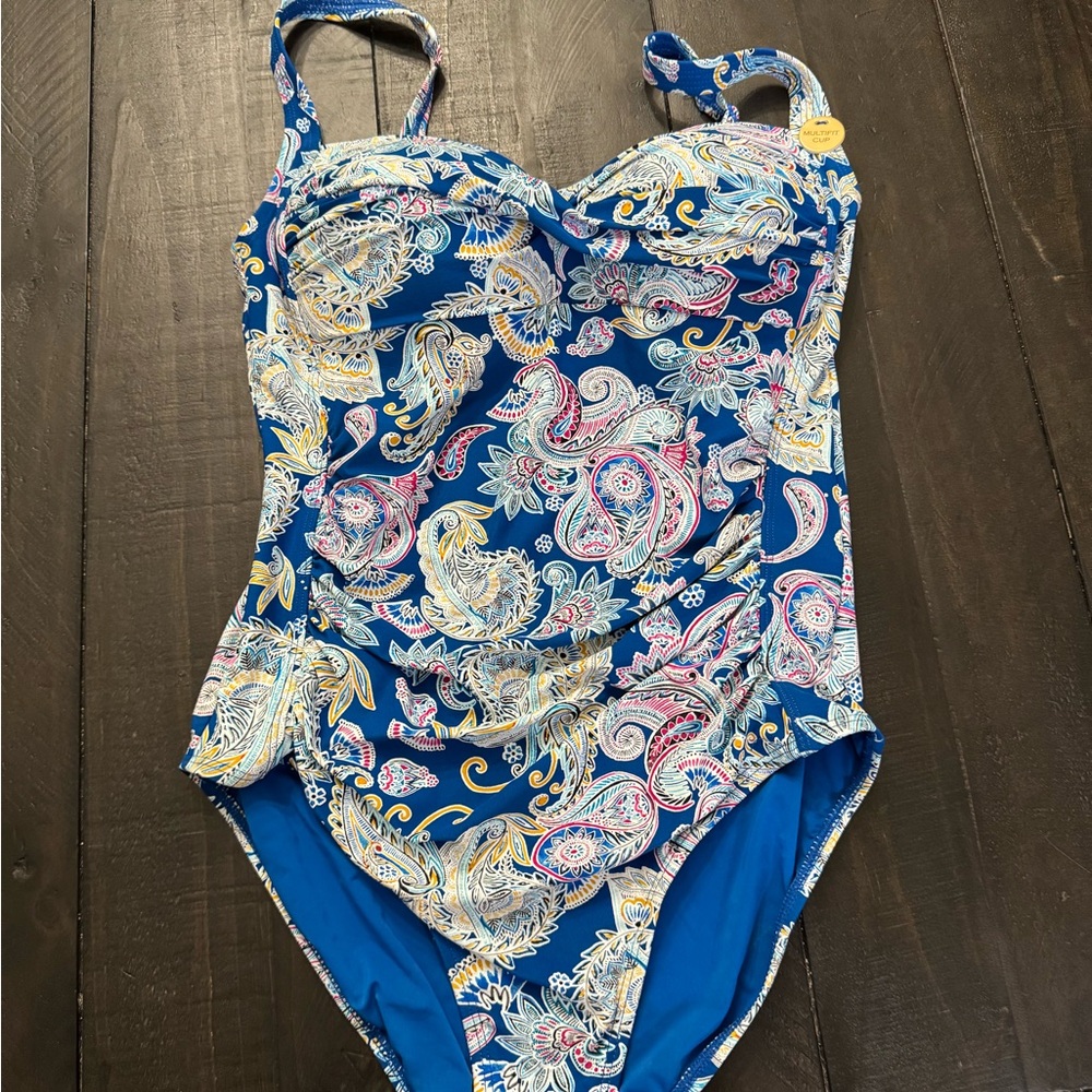 Paisley Print women One Piece Swimsuit